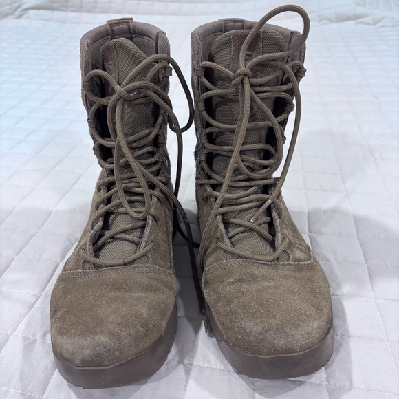 Salomon Forces Guardian Tactical Boots Coyote Brown Women 6 1/2 Combat Boot Tan - Picture 2 of 13